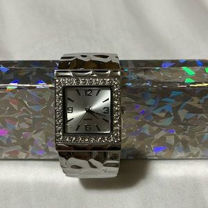 Silver watch bracelet quartz